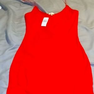 Ribbed knit Spaghetti Strap Bodycon Dress